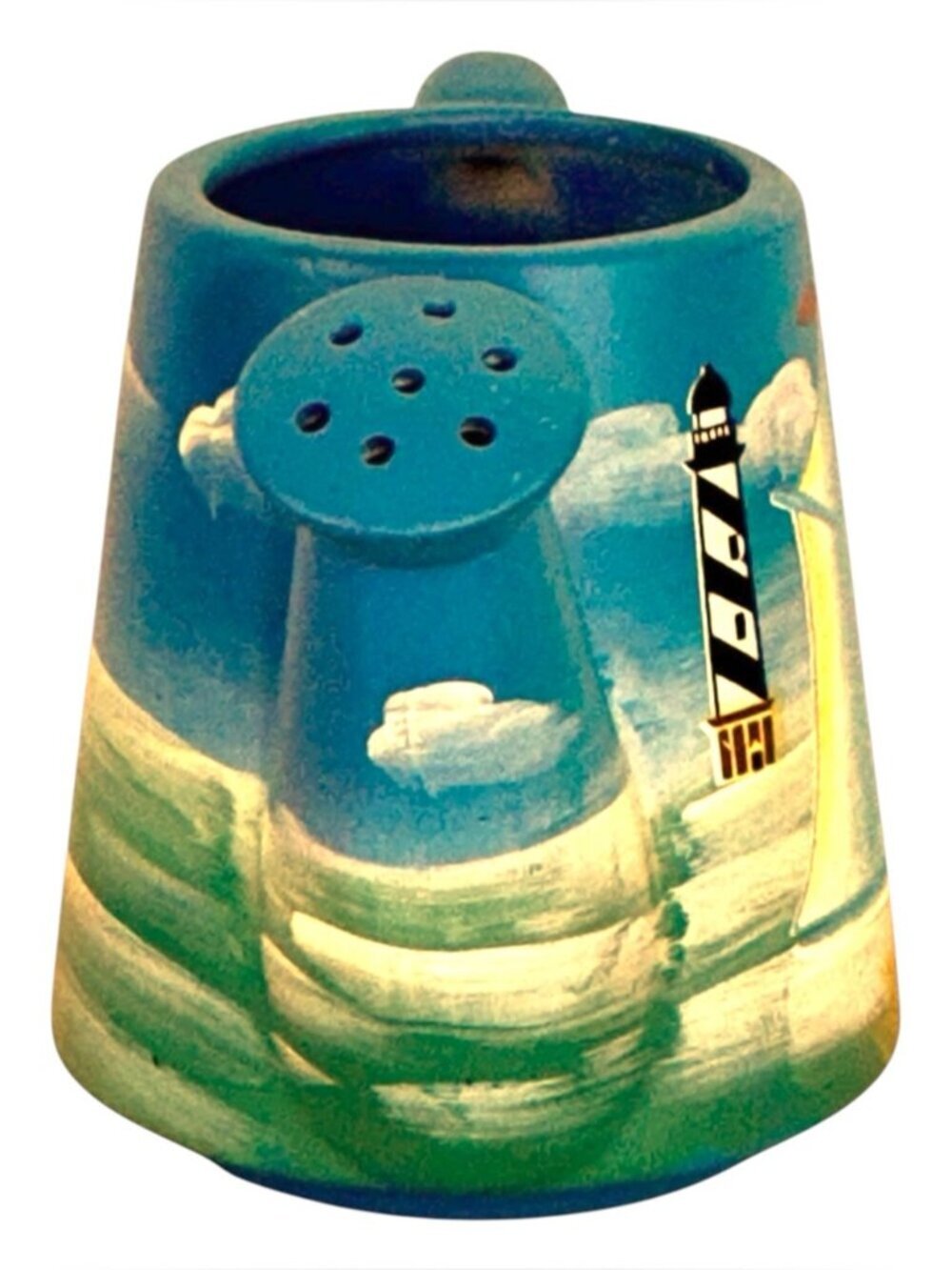 Vintage Nautical Watering Can Ceramic Coastal Decor Collectible by Primark Blue - Picture 7 of 12